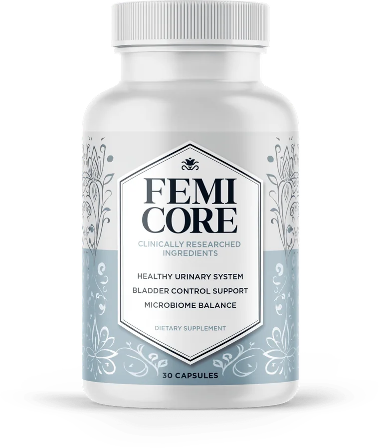 A bottle of FemiCore, the seller&rsquo;s own product image.